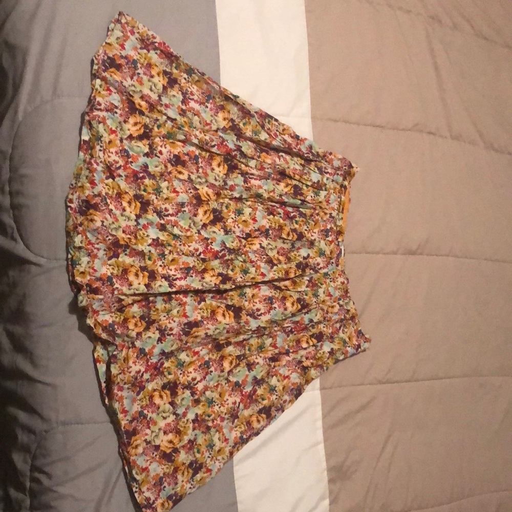 Floral Print skater Skirt size 10